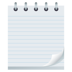 JoyPixels spiral notepad