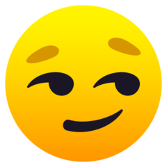 JoyPixels smirking face
