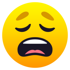 JoyPixels weary face