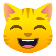 JoyPixels 露齿而笑的猫脸
