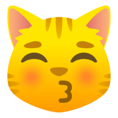 JoyPixels kissing cat