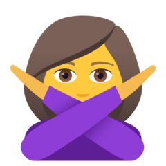 JoyPixels 作出不手势的女人