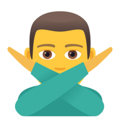 JoyPixels 作出不手势的男人