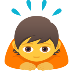 JoyPixels 鞠躬的人
