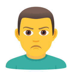 JoyPixels man pouting
