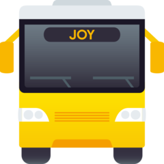 JoyPixels oncoming bus