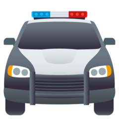 JoyPixels 迎面而来的警车