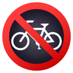 JoyPixels 禁止骑车