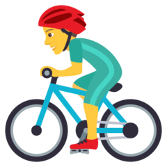 JoyPixels man biking