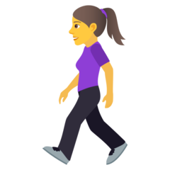 JoyPixels woman walking