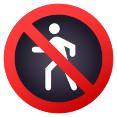 JoyPixels no pedestrians