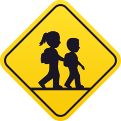 JoyPixels 学童过街