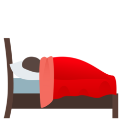 JoyPixels person in bed
