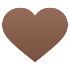 JoyPixels brown heart