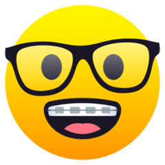 JoyPixels 戴眼镜的笑脸