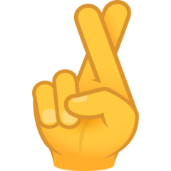 JoyPixels crossed fingers