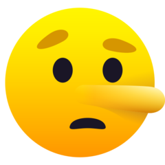 JoyPixels lying face