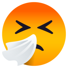 JoyPixels sneezing face