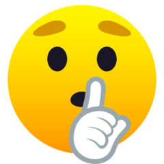 JoyPixels shushing face