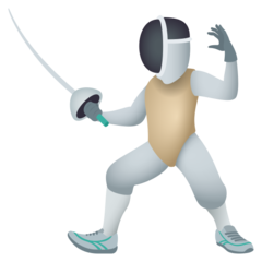 JoyPixels person fencing