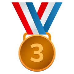 JoyPixels 3rd place medal