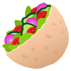 JoyPixels stuffed flatbread