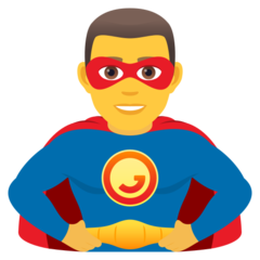 JoyPixels man superhero