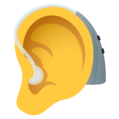 JoyPixels ear with hearing aid