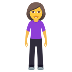 JoyPixels 站着的女人