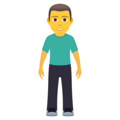 JoyPixels 站着的男人