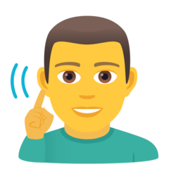 JoyPixels deaf man