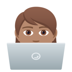 JoyPixels technologist: medium skin tone