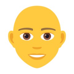 JoyPixels person: bald