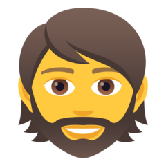 JoyPixels 有胡须的人