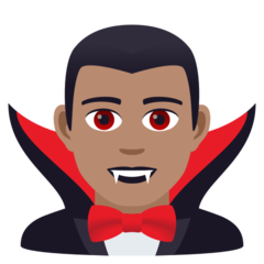 JoyPixels man vampire: medium skin tone