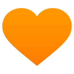 JoyPixels orange heart