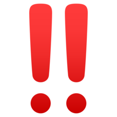 JoyPixels double exclamation mark