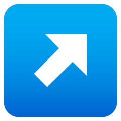 JoyPixels up-right arrow