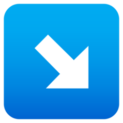 JoyPixels down-right arrow
