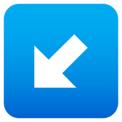 JoyPixels down-left arrow