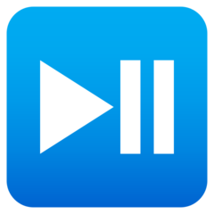 JoyPixels play or pause button
