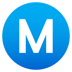 JoyPixels 圆圈包围的M