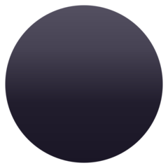 JoyPixels black circle