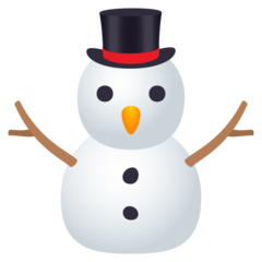 JoyPixels snowman without snow