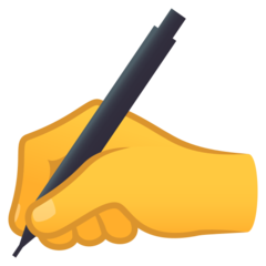 JoyPixels writing hand