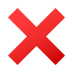 JoyPixels cross mark