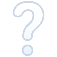 JoyPixels white question mark