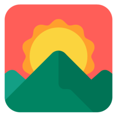 Microsoft sunrise over mountains
