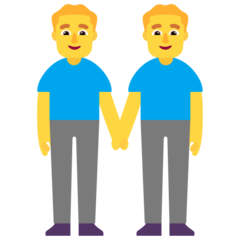 Microsoft men holding hands
