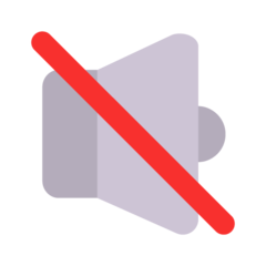 Microsoft muted speaker